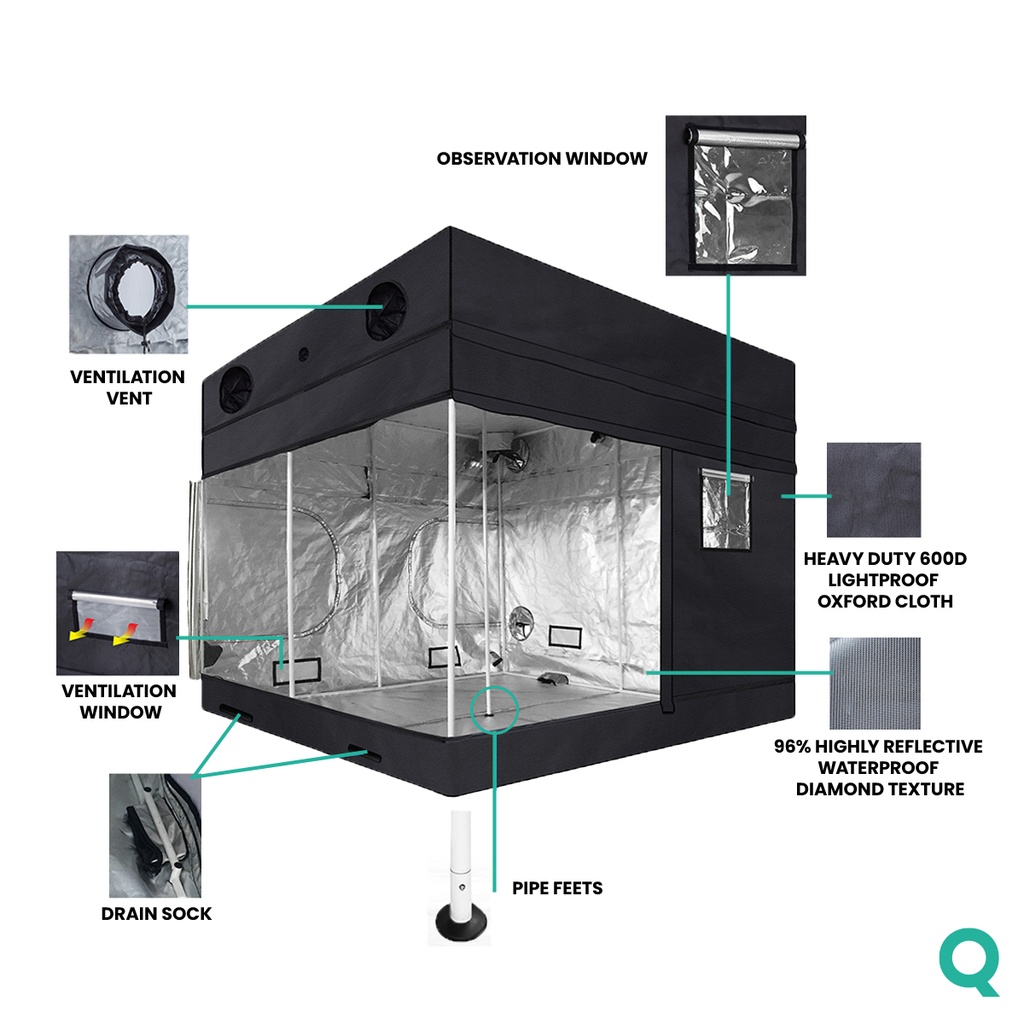 Grow Tent Dutch Masters - 1200x 600x 220/250 cm