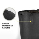 Round Fabric Pot Black - 11 L