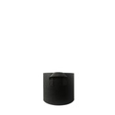 Maceta de tela redonda negra - 4 L