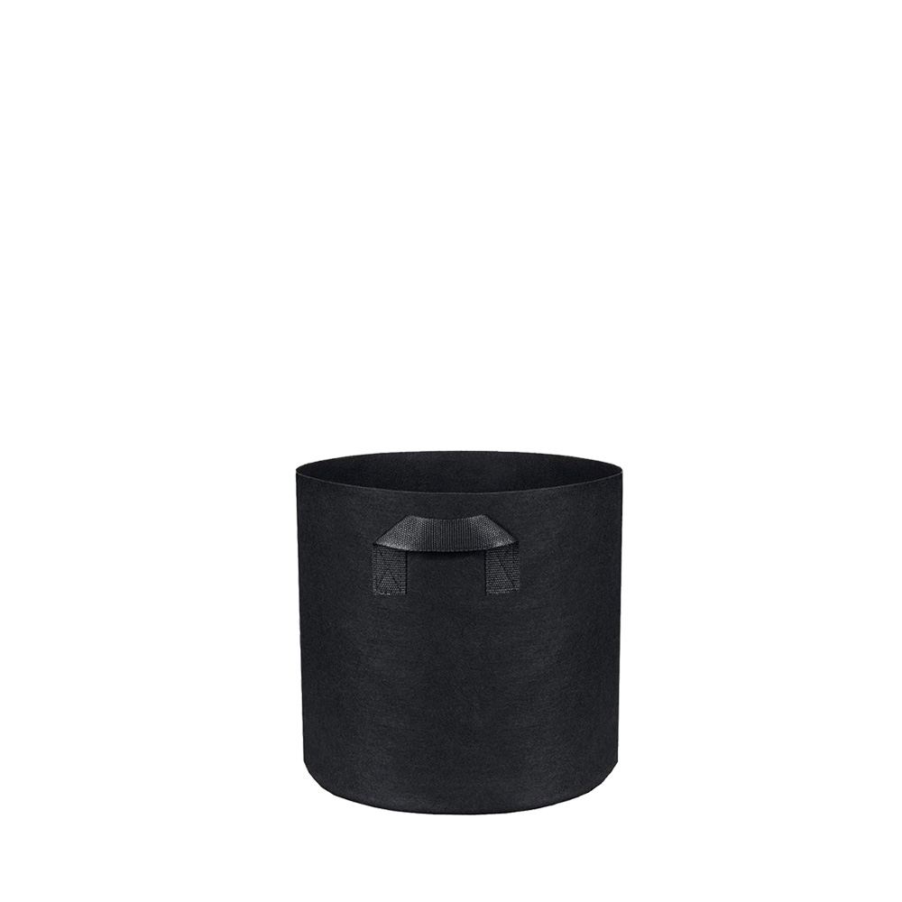Fabric Pot Round Black - 11 L