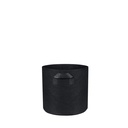 Fabric Pot Round Black - 11 L