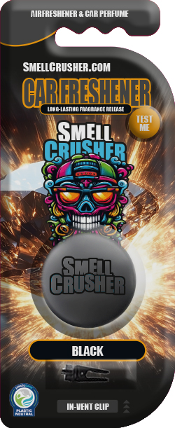 [C8SMCRI001PL] SmellCrusher Car Freshener (Black)