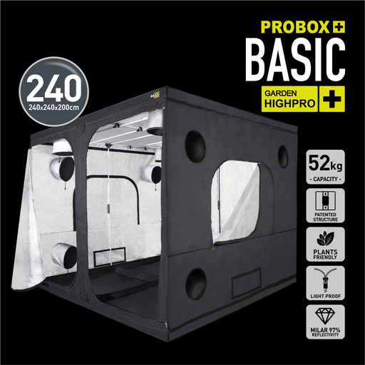 [C8GHPARMA0024] Garden Highpro Basic 240 Grow tent 240x240x200cm