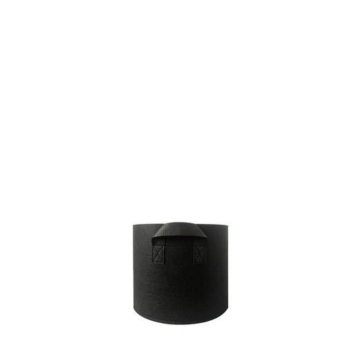 [C8DMH44014] Fabric Pot Round Black - 4 L