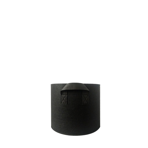 [C8DMH44015] Maceta de tela redonda negra - 8 L