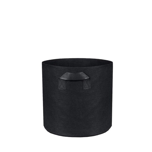 [C8DMH44018] Fabric Pot Round Black - 26 L